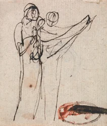 Zwei stehende Figuren